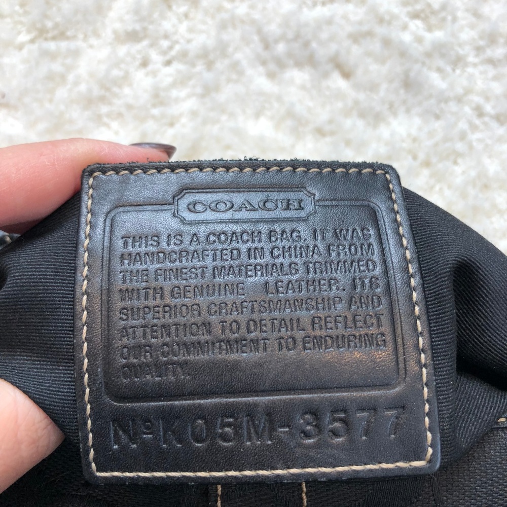 Authentic Black Coach Bag - Picture 4 of 6